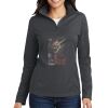 Port Authority Ladies Pinpoint Mesh 1/2 Zip Thumbnail